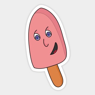 A cute smiling popsicle Sticker